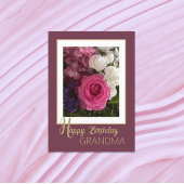 Voor oma! Mooie Happy Birthday Kaart