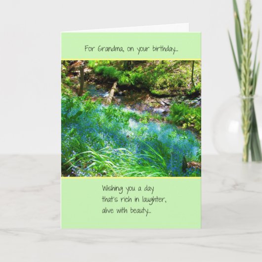 Voor oma, op je verjaardag kaart (Voorkant)