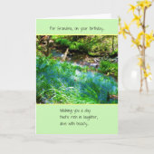 Voor oma, op je verjaardag kaart (Gele Bloem)