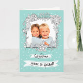 Voor oma op Moederdag. Aangepaste fotokaart Kaart (Voorkant)