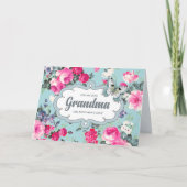 Voor oma op Moederdag.  Rozen Kaart (Voorkant)