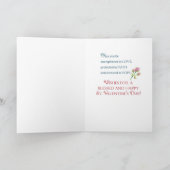 Voor oma Roos religieus feest Kaart (Binnen)