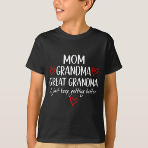 Voor oma van kleinkinderen moeder oma overgrootmoe t-shirt