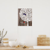 voor ondertekening van het trouwgastenboek: marine poster (Keuken)