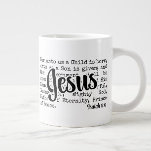 VOOR ONS christen isaias JEZUS kerstmis Grote Koffiekop