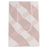 Voor ons een kind roze streep medium cadeauzakje (Achterkant)