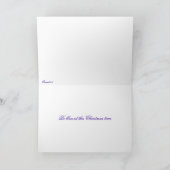 Voor ons is een kind geboren feestdagen kaart (Binnen)