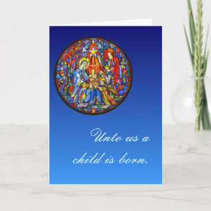 Voor ons is een kind geboren / Geboorte Feestdagen Kaart