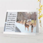 Voor ons is een kind geboren kaart (Gele Bloem)