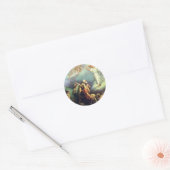 Voor ons is een kind geboren! ronde sticker (Envelop)