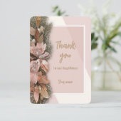 Voor ons Kerst Bedankt Card (Staand voorkant)