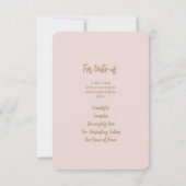 Voor ons Kerst Bedankt Card (Achterkant)