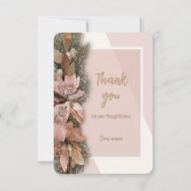 Voor ons Kerst Bedankt Card