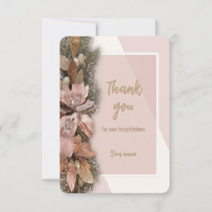 Voor ons Kerst Bedankt Card