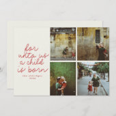 Voor ons Moderne Religieuze Kerstmis Fotokaart Kaart (Voorkant / Achterkant)