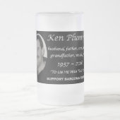 Voor ons was hij het wereldgedenkteken matglas bierpul (Center)