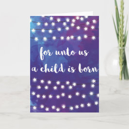 Voor ons wordt een kind geboren - Kerst Kaart