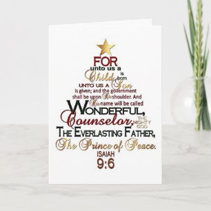 ** VOOR ONS WORDT EEN KIND GEBOREN** VROLIJK KERST KAART