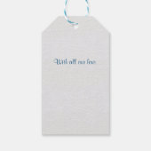 Voor onze baby kleinzoon Kerst Cadeaulabel (Achterkant)