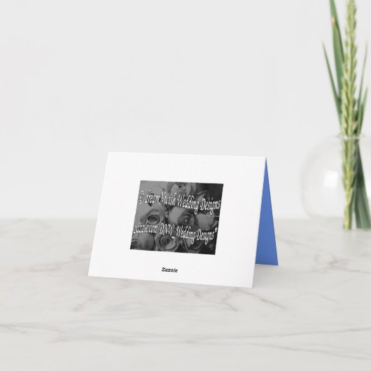 "Voor onze belrinker" - Donker turquoise bel/stree Bedankkaart (Achterkant)