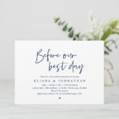 Voor onze beste dag, de repetitie van de bruiloft kaart (Staand voorkant)