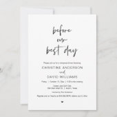 Voor onze beste dag, de repetitie van de bruiloft  kaart (Voorkant)