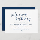 Voor onze beste dag, de repetitie van de bruiloft  kaart (Voorkant / Achterkant)