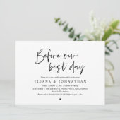 Voor onze beste dag, het eten van de repetitie van kaart (Staand voorkant)