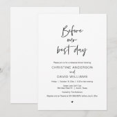 Voor onze beste dag, het eten van de repetitie van kaart (Voorkant / Achterkant)