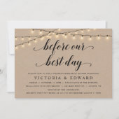 Voor onze beste dag, huwelijksrepetitie, Kraft Kaart (Voorkant)