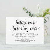 Voor onze beste dag ooit, het eten van de repetiti kaart (Staand voorkant)