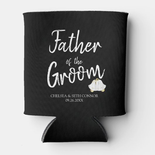 Voor onze bruiloft blikjeskoeler (Voorkant)