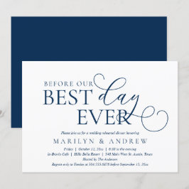 Voor onze dag ooit, de repetitie van de bruiloft I Kaart