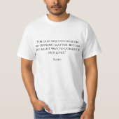 "Voor onze discussie is er geen trilling, maar T-shirt (Voorkant)