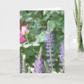 Voor onze eerste dame kaart (Voorkant)