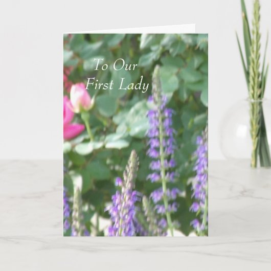 Voor onze eerste dame kaart (Voorkant)