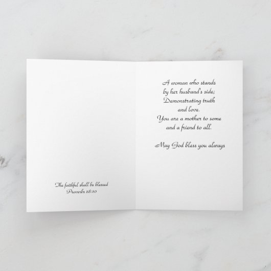 Voor onze eerste dame kaart