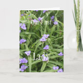 Voor onze eerste dame kaart (Voorkant)