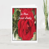 Voor onze eerste dame kaart (Voorkant)