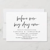 Voor onze grote dag ooit, het eten van de repetiti kaart (Voorkant)