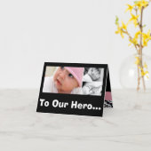 Voor onze held! Geboorte Moederdag! Kaart (Gele Bloem)