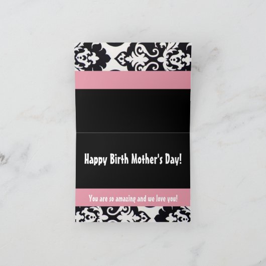 Voor onze held! Geboorte Moederdag! Kaart (Binnen)