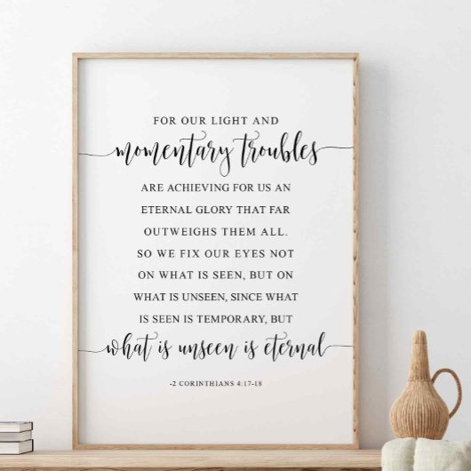 Voor onze lichte en tijdelijke troebels, Korinthia Poster