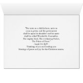 Voor onze lieve vrienden Kerstkerststal Jesaja 9:6 (Binenzijde Horizontaal (Onderkant))