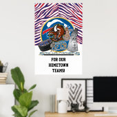 VOOR ONZE THUISSTAD TEAMS! POSTER (Thuiskantoor)