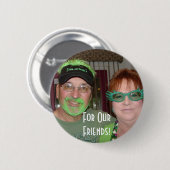 Voor onze vrienden! ronde button 5,7 cm (Voorkant /achterkant)