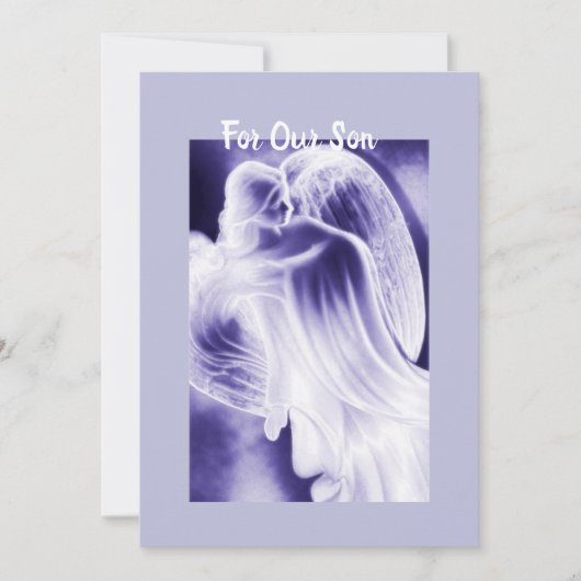 Voor onze zoon kaart (Voorkant)