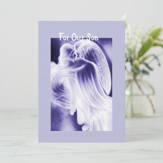 Voor onze zoon kaart (Staand voorkant)