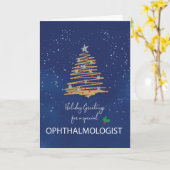 Voor oogarts kerstboom op marine kaart (Gele Bloem)