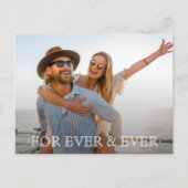 Voor Ooit en Ooit Bieden sparen de Datum Aankondigingskaart (Voorkant)